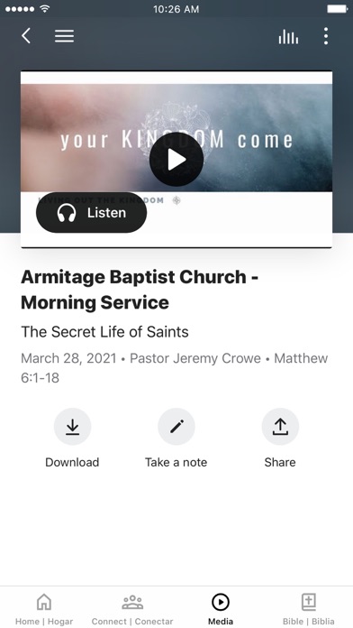 Armitage Baptist Church Screenshot