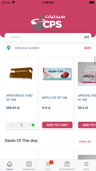 CPS pharmacies Screenshot