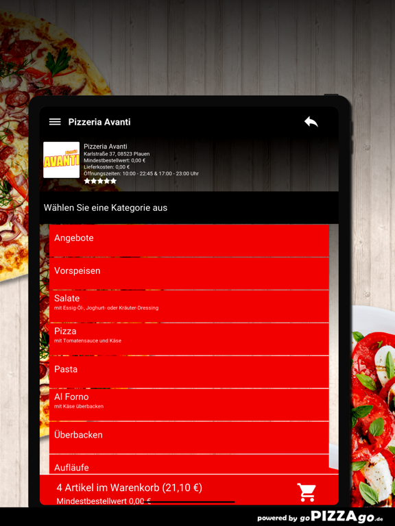 Pizzeria Avanti Plauen screenshot 8
