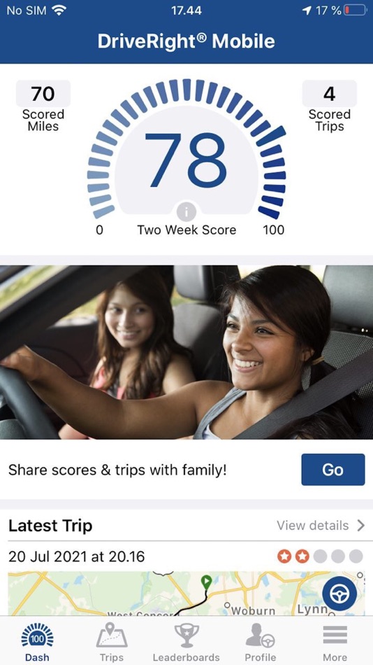 #2. DriveRight® Mobile (iOS) بواسطة: Cambridge Mobile Telematics Inc.