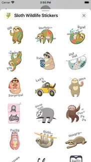 sloth wildlife stickers iphone screenshot 2