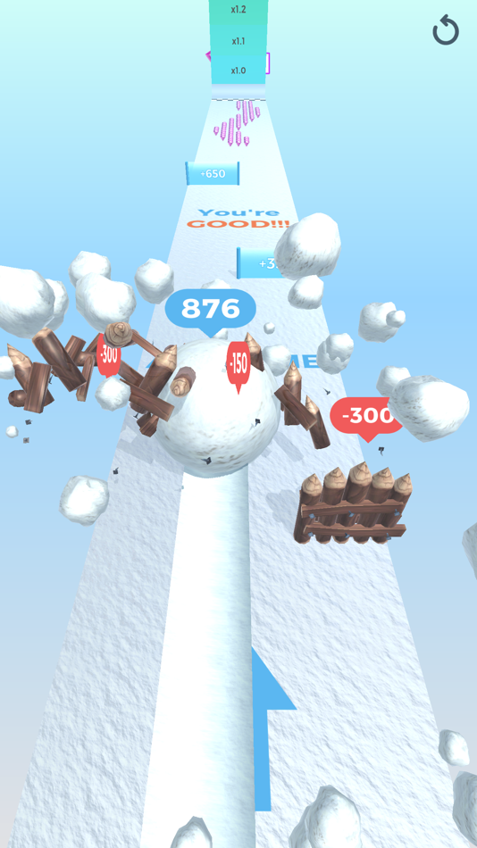 #4. Snowball Effect 3D (iOS) 由: Small Beautiful