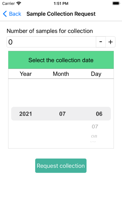 Hortec Sample Collection App Screenshot