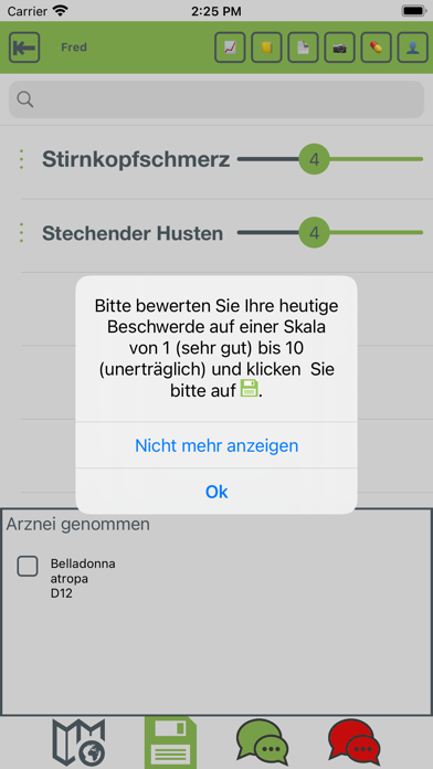Meine Homöopathie-App Screenshot
