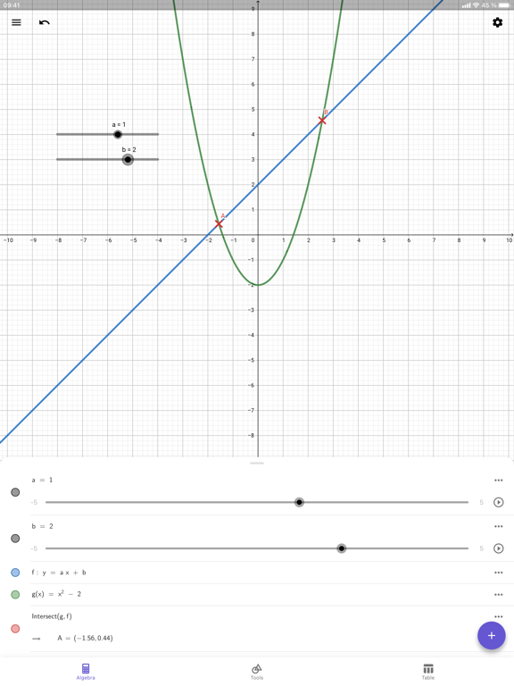 Screenshot #4 pour GeoGebra Calculette Graphique