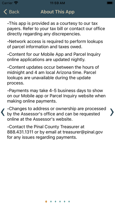Pinal County Property Tax Screenshot