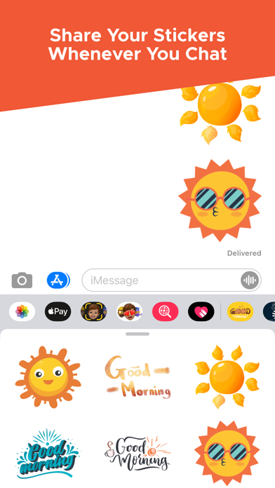 Good Morning Stickers! Screenshot