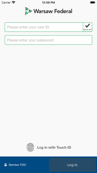 Warsaw Federal Business Mobile Screenshot
