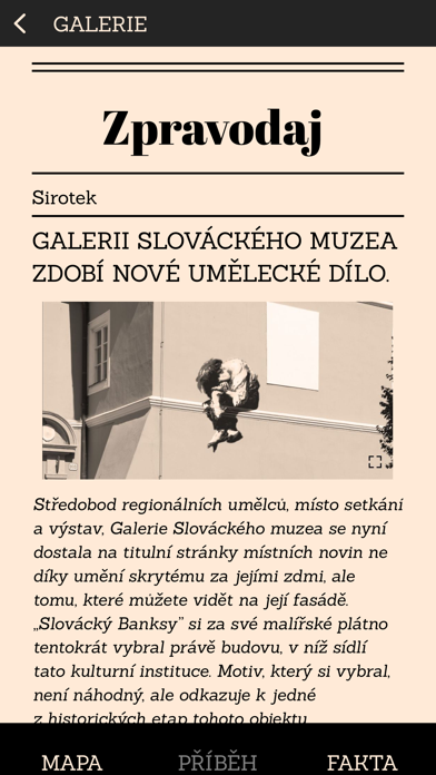 Šifrovačka Slovácký Banksy Screenshot