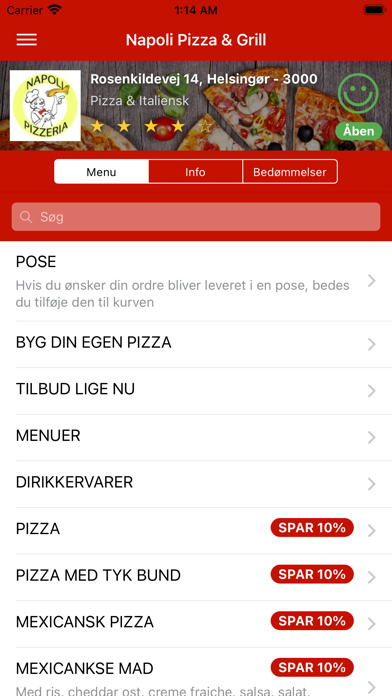 Napoli Pizza & Grill Screenshot