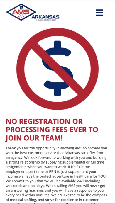 Arkansas Medical Staffing Screenshot