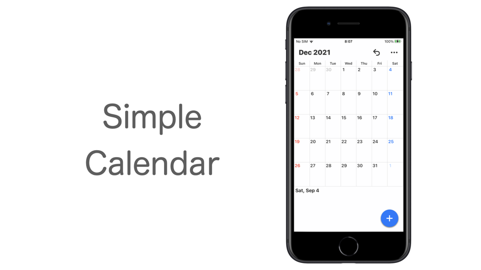 #2. Pure Calendar (iOS) 由: Yuma Takeda