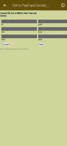 CM to Feet and Inch Converter screenshot #1 for iPhone