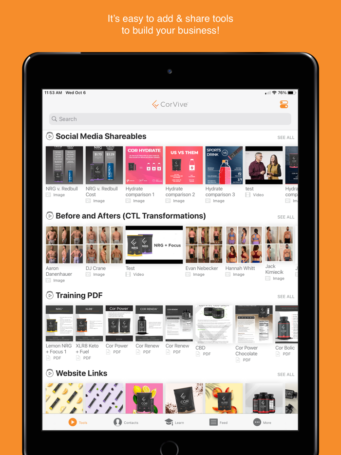 CorVive Customer App