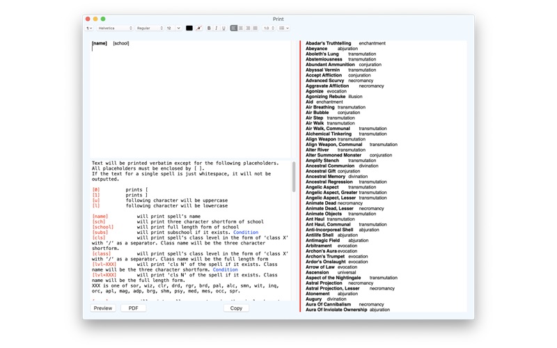 Screenshot #2 pour SpellList