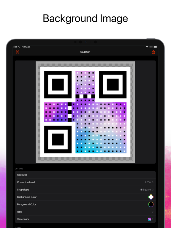 Screenshot #6 pour CodeGet Qr Code Generator