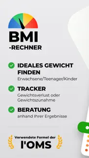 bmi rechner - gewichtstagebuch iphone bildschirmfoto 1