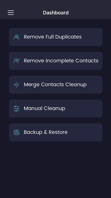 Cleanup Merge Delete Contacts