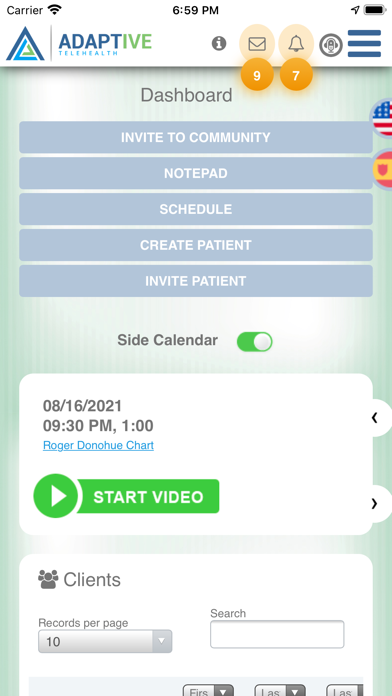 Adaptive Telehealth Screenshot