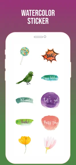 Game screenshot Watercolor Text Stickies! mod apk