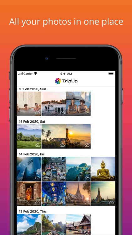 TripUp – Private Photo Storage