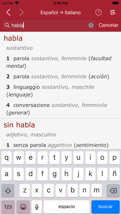 Accio: Spanish-Italian Screenshot