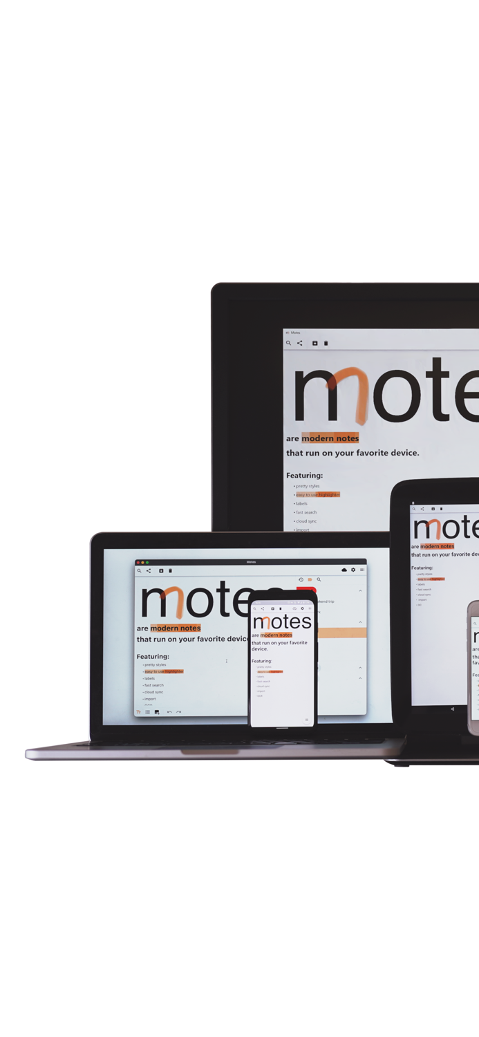 Motes - modern notes