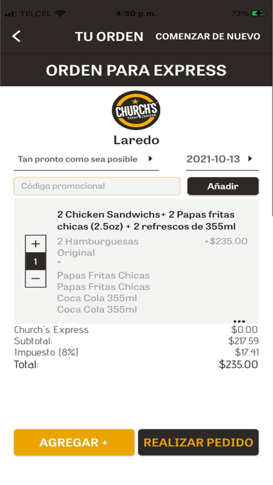Church's Chicken Mexico Screenshot