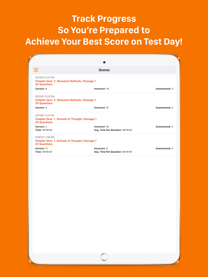 AP Psychology Test Questions