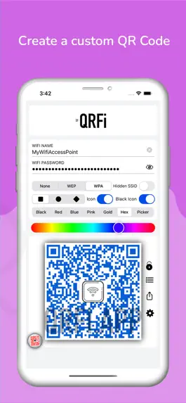 Game screenshot QRFi - WiFi QR Code generator mod apk