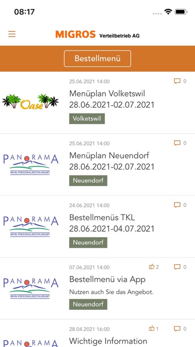 MVB-App Screenshot