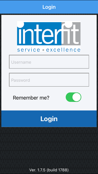 Interfit Service App Screenshot