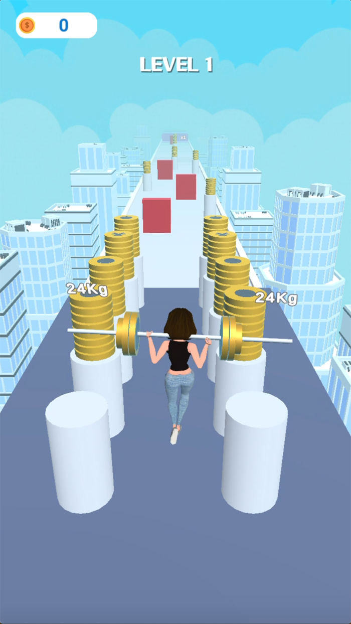 Weight Runner Muscle Race 3D