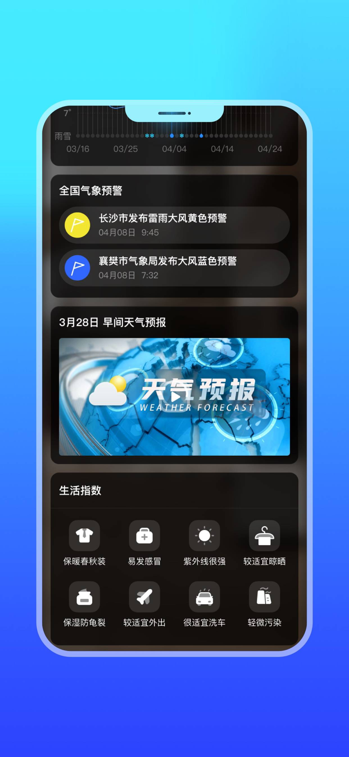 微鲤天气—精准预报实时天气变化