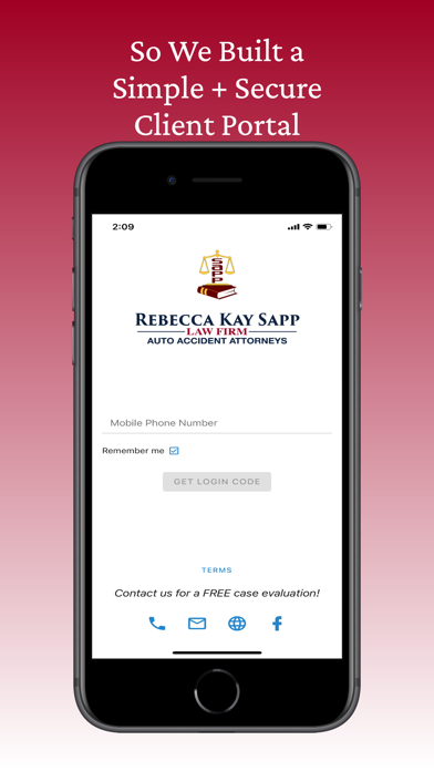 Rebecca Kay Sapp Law Firm Screenshot