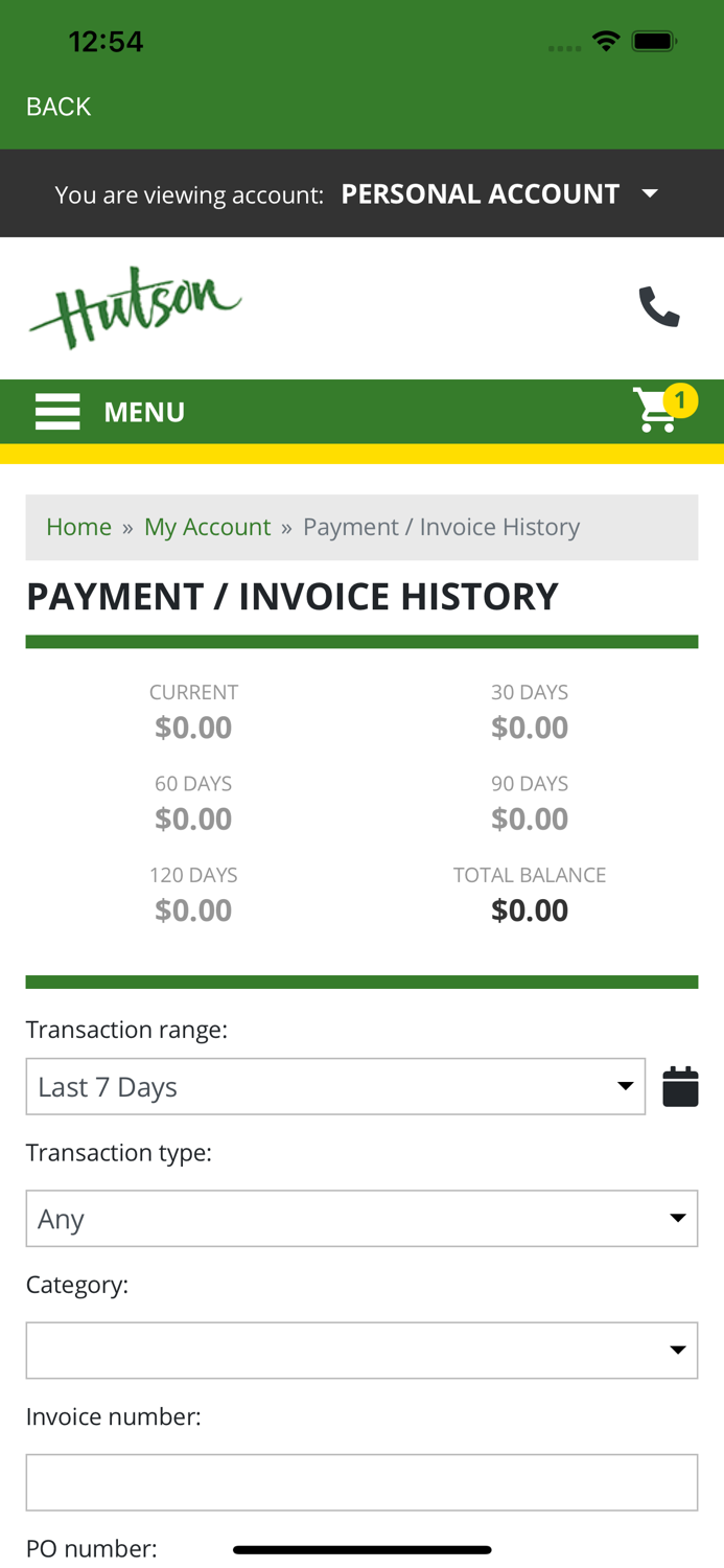 Hutson Customer Portal