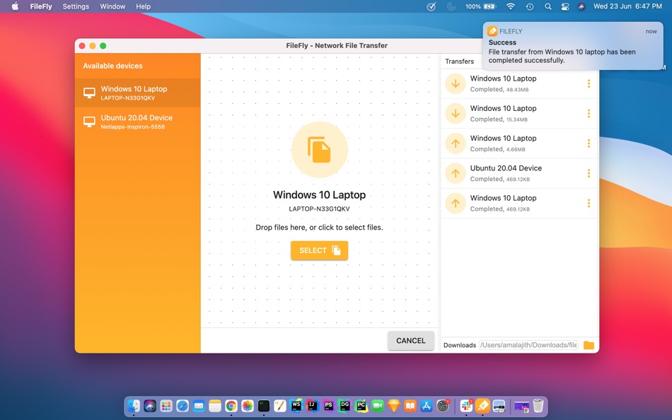 #3. FileFly Network File Transfer (macOS) 由: Amal Ajith