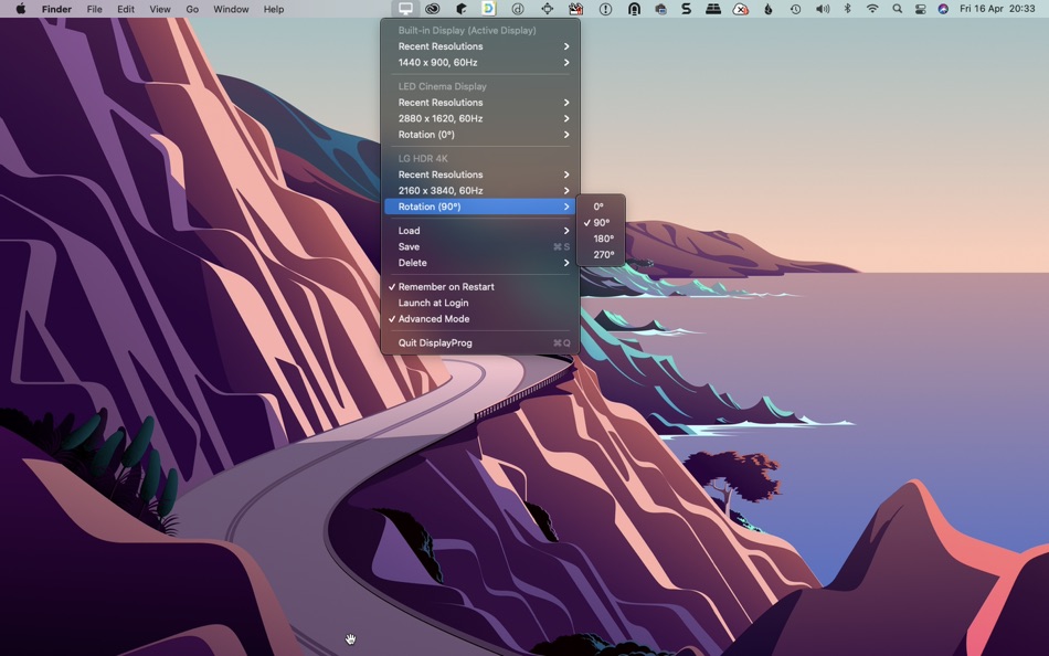 #4. DisplayProg (macOS) Podle: Balasubramanian Ramanathan