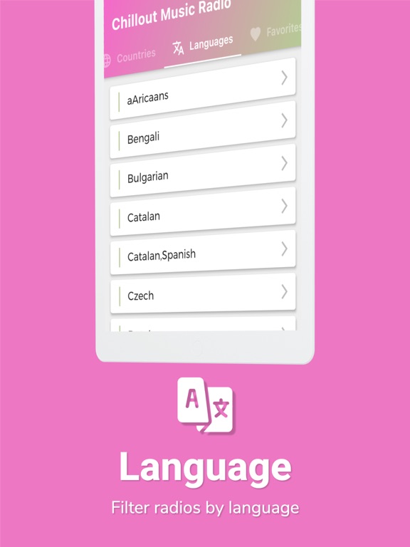 Chillout Radio Music iPad screenshot 4 - Music app