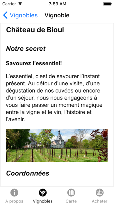 Les vignerons de Wallonie Screenshot