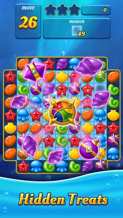 Ocean Splash Match 3 Screenshot