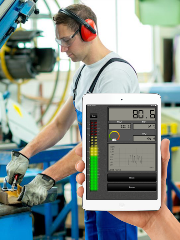 Decibel Metre (Sound Meter) iPad screenshot 4 - Utilities app