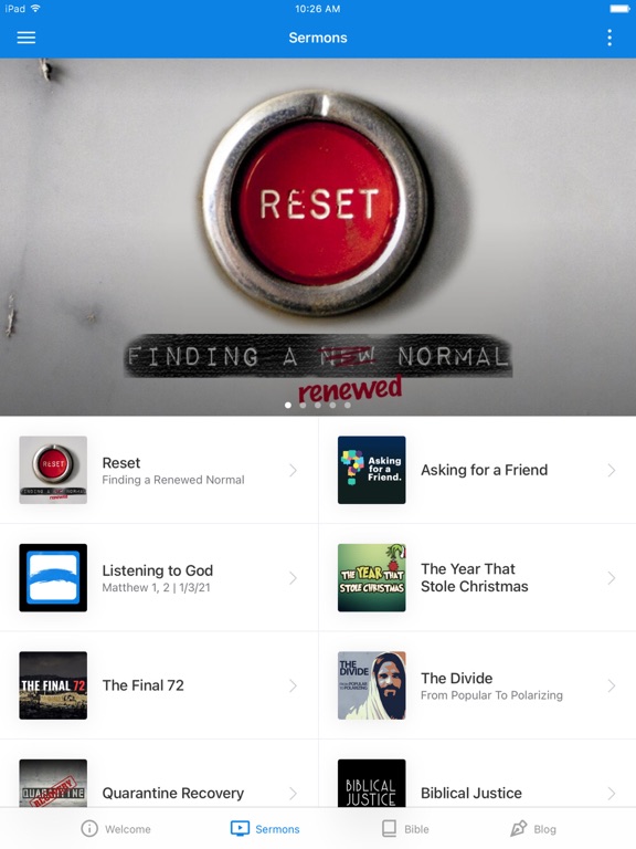 The Bridge Community Church iPad screenshot 2 - Lifestyle app