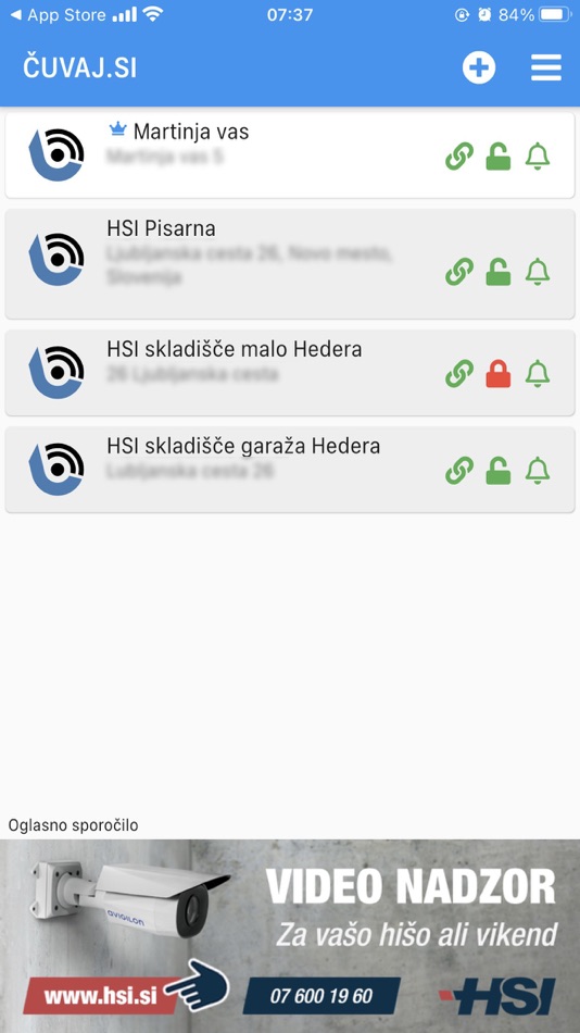 #3. Čuvaj - alarmni sistem (iOS) By: HSI d.o.o.
