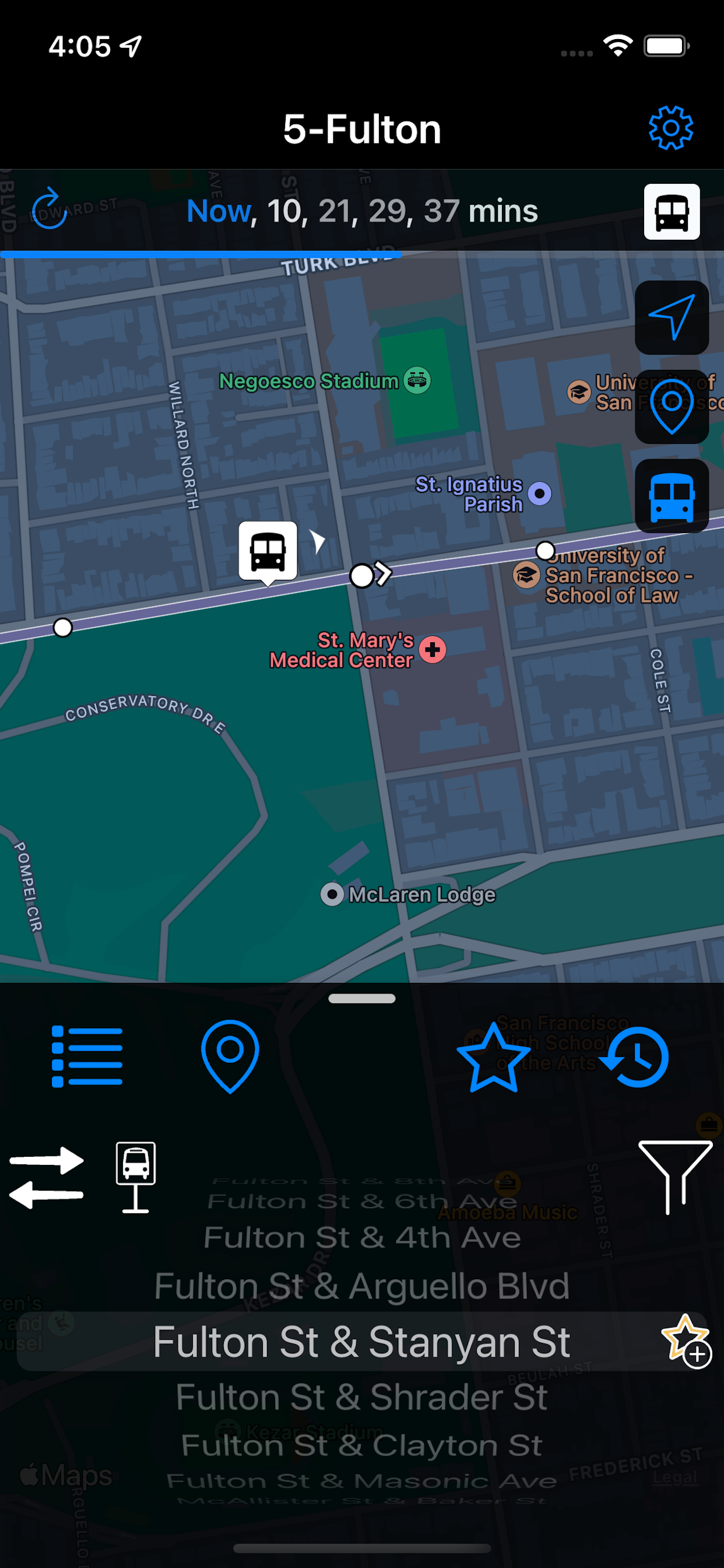 Bussr: SF Bus Tracker