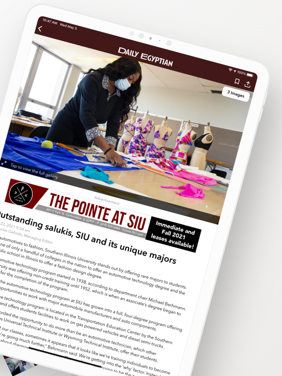 The Daily Egyptian iPad screenshot 2 - News app