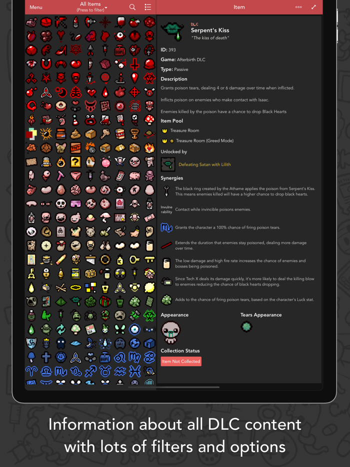 Guide for Binding of Isaac