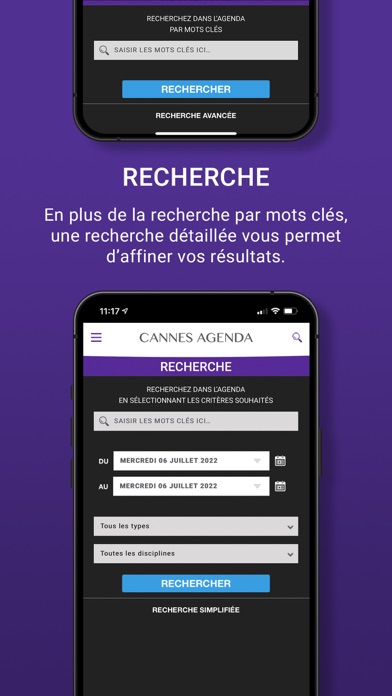 Cannes Agenda Screenshot