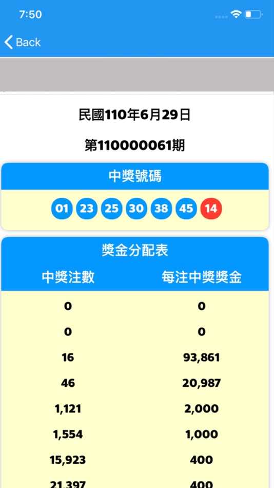 #3. 樂透快 - taiwan lottery check (iOS) 由: Wijuk Pruksuriya