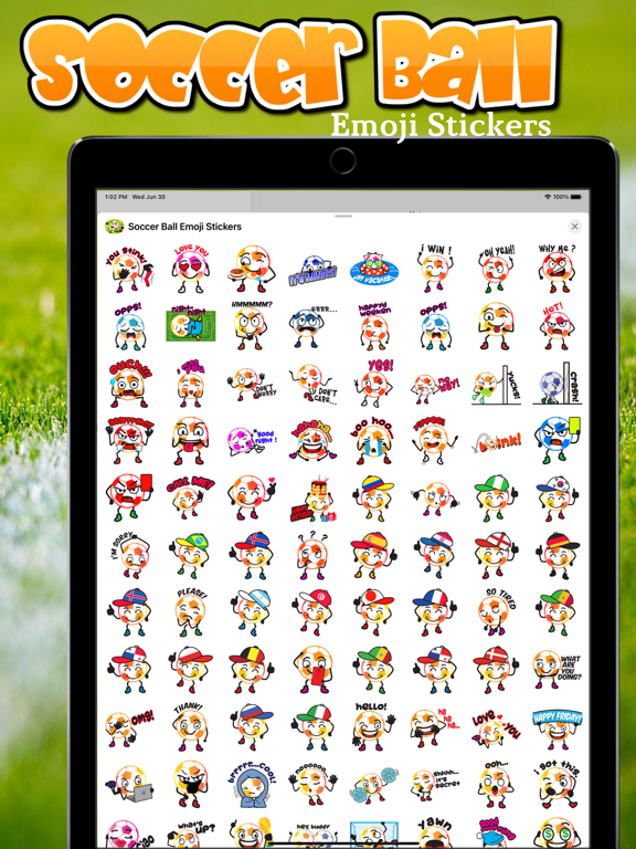 Screenshot #6 pour Soccer Ball Emoji Stickers